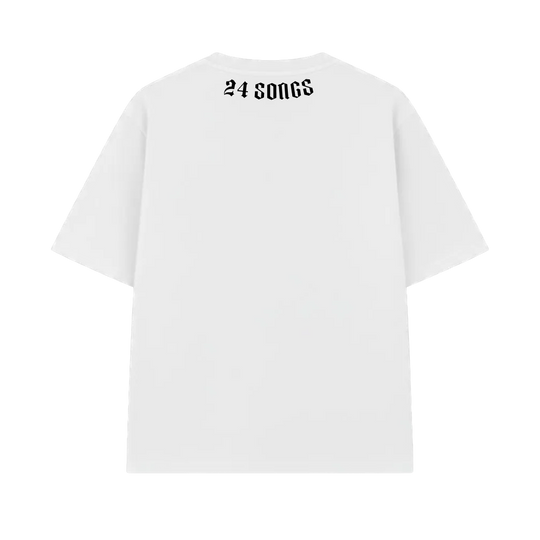 24 Songs - Backstage Basic Tee (White)