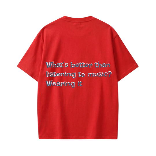 24 Songs-What’s better than listening to music_ Wearing it Tshirt(Red)
