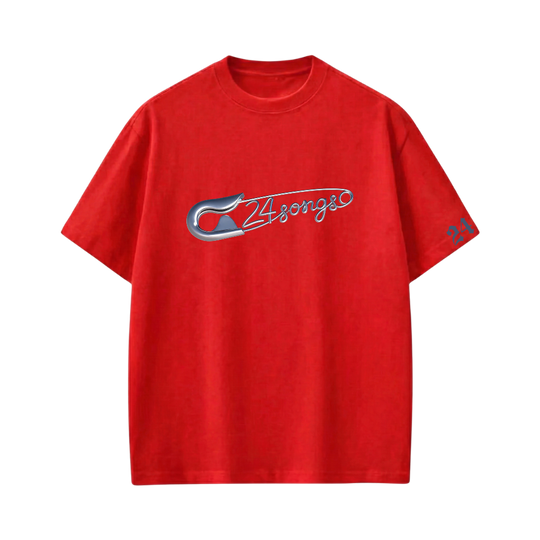 24 Songs-What’s better than listening to music_ Wearing it Tshirt(Red)