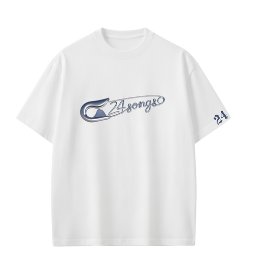 24 Songs-What’s better than listening to music_ Wearing it Tshirt(White)