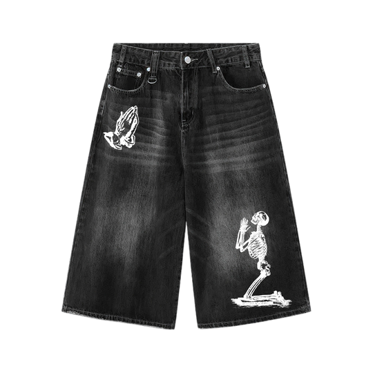 24 Songs Cult Jorts in Black
