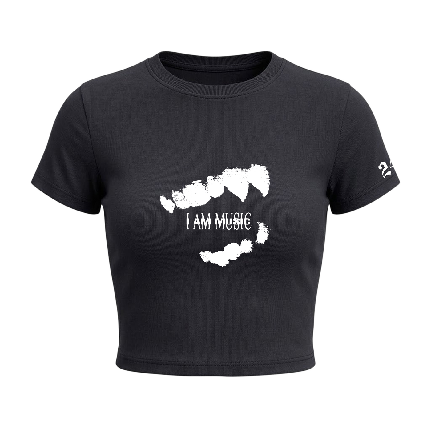 Carti - Iammusic Baby Tee in Black