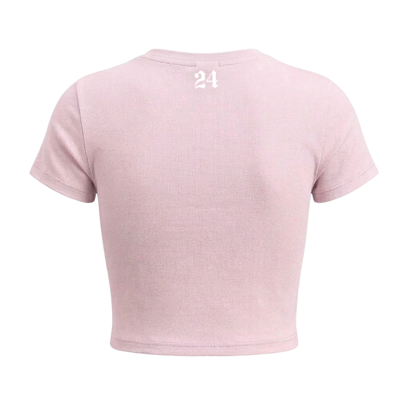 Don't Be Dumb Baby Tee in Pink