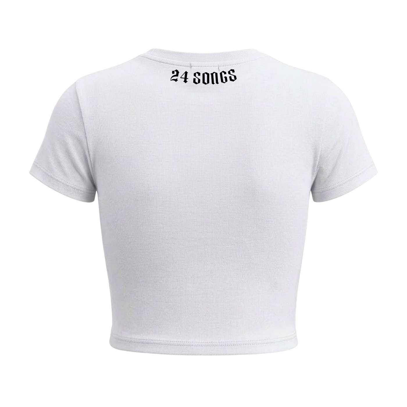 Eilish Goth Mom Baby Tee in White