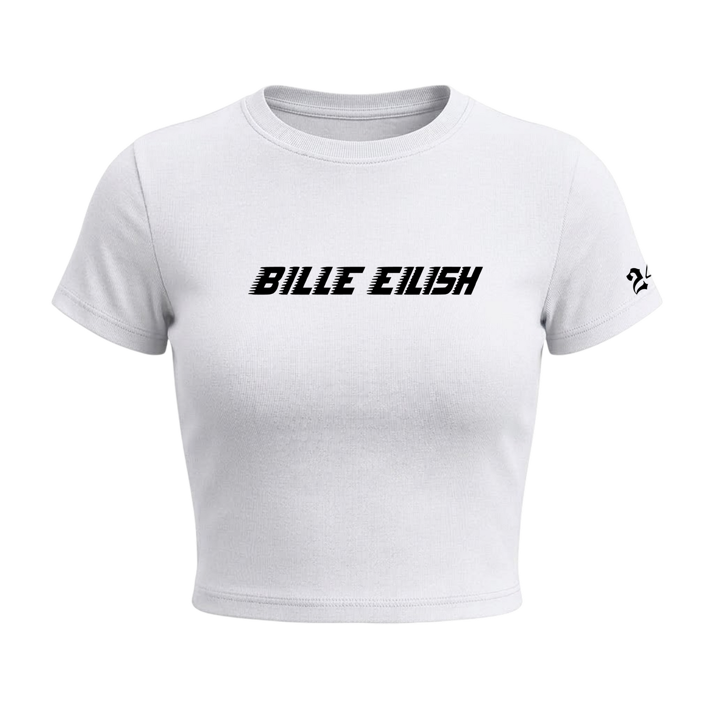 Eilish Goth Mom Baby Tee in White