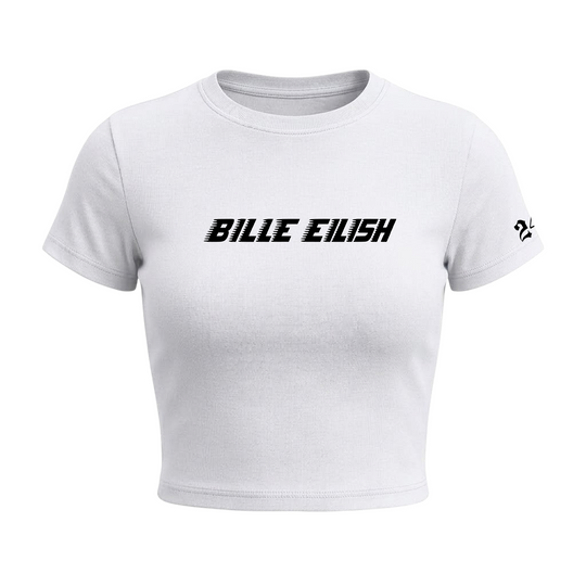 Eilish Goth Mom Baby Tee in White