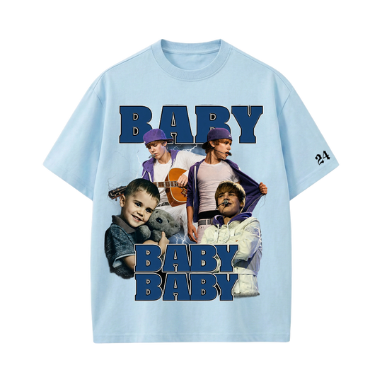 JUSTIN- Baby T-shirt(LightBlue)