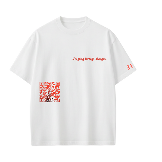 JUSTIN-I'm Going Through Changes T-shirt(White)