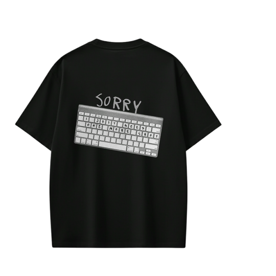 JUSTIN- SORRY T-shirt(Black)