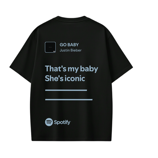 JUSTIN- That's My Baby She's Iconic T-shirt(Black)