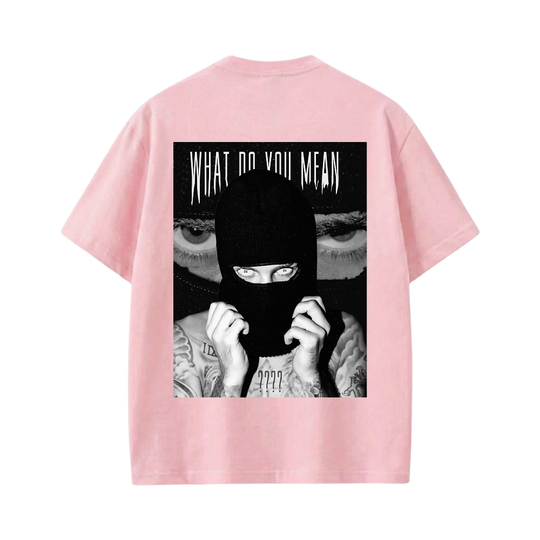 JUSTIN-What Do You Mean T-shirt(Pink)