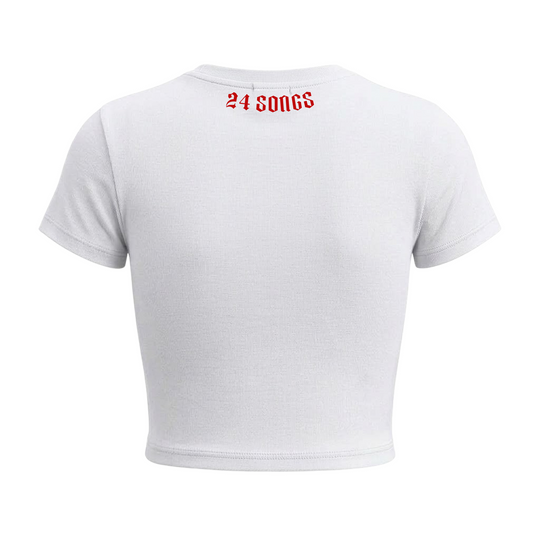 Kanye West - I Made That B_tch Famous Baby Tee in White
