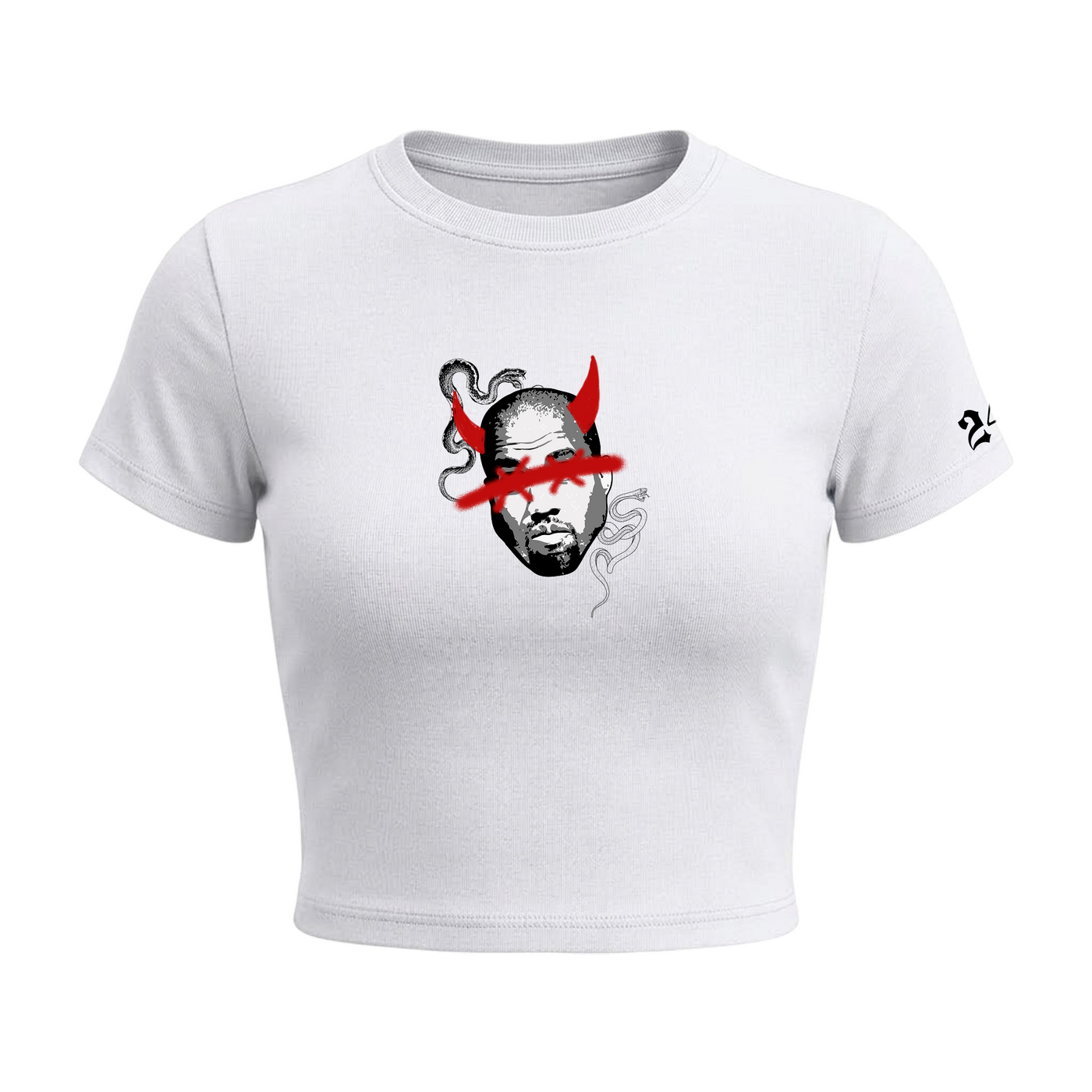 Kanye West - I Made That B_tch Famous Baby Tee in White