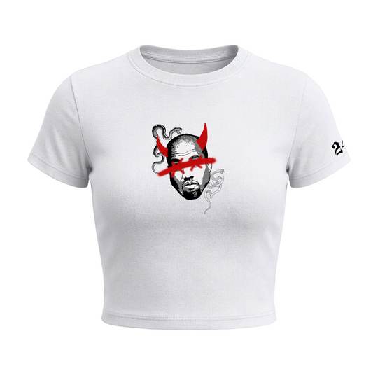 Kanye West - I Made That B_tch Famous Baby Tee in White