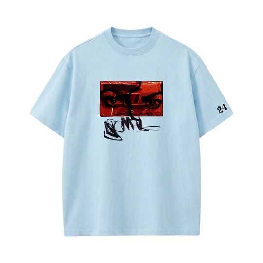 MJ- CASSETTE T-shirt(LightBlue)