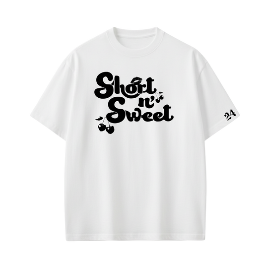 Sabrina - Short n Sweet (White) T-shirt
