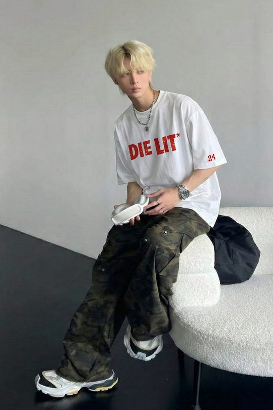 Carti - DIE LIT (White And Red) T-shirt
