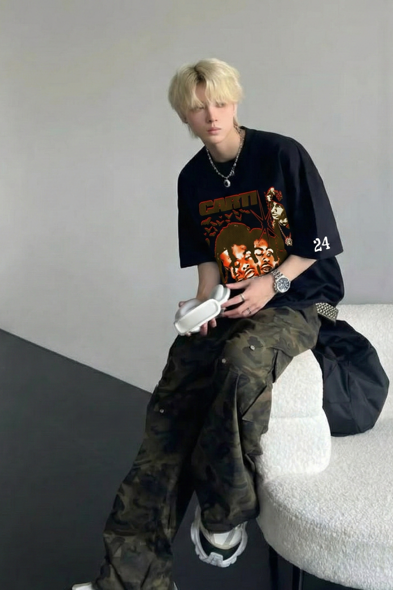 Carti - WAKE UP, FIRST OF THE MONTH (Black) T-shirt